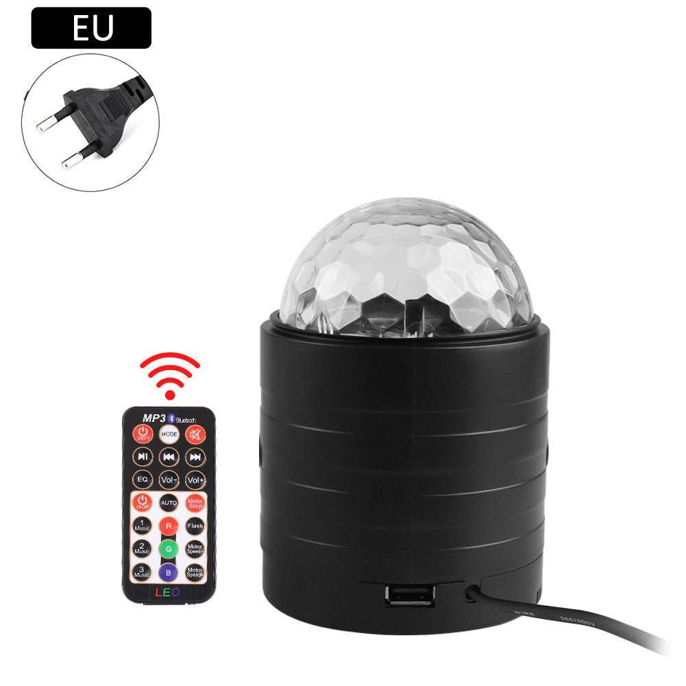 Black KD star ball mini laser lamp night light with remote and EU plug