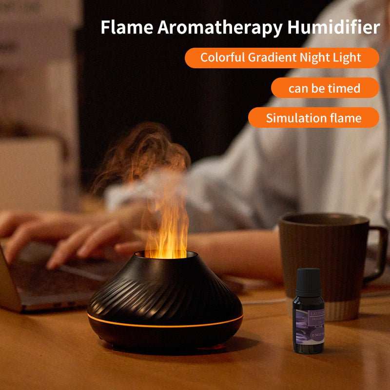 Colorful LED Flame Diffuser - Hydrate with StyleZenova