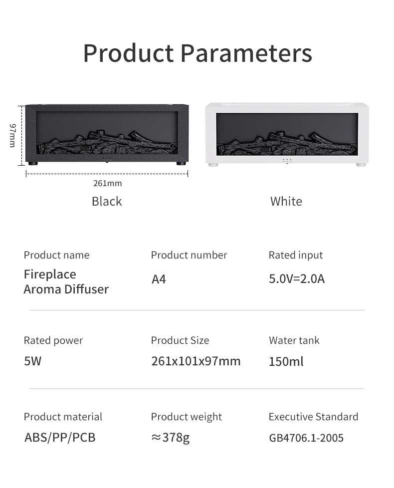 Fireplace Simulation Flame Aromatherapy MachineZenova