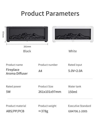 Fireplace Simulation Flame Aromatherapy MachineZenova